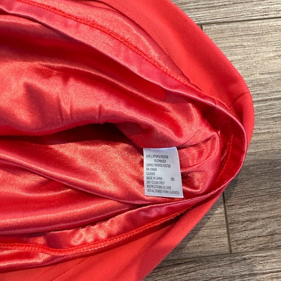 Tahari ASL Coral Toggle Shirt Dress Size 2 - Picture 5 of 9